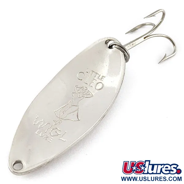 Vintage  Seneca Little Cleo (Hula Girl), 1/2oz nickel fishing spoon #19101