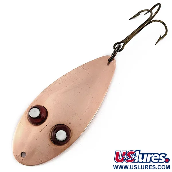 Vintage   Paul Bunyan Flash eye spoon, 3/5oz copper fishing spoon #19125