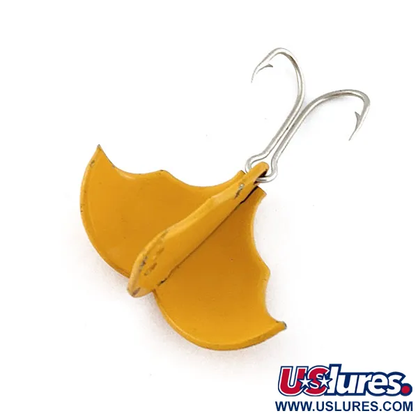 Vintage  Harrison Industries Baby Bat, 3/16oz yellow fishing spoon #20200