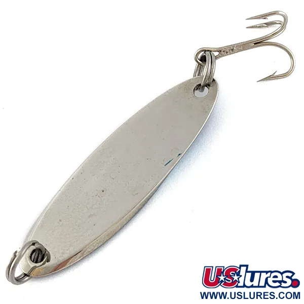 Vintage  Acme Kastmaster, 1/4oz nickel/blue fishing spoon #19131