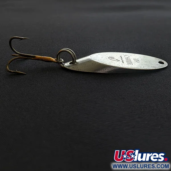 Vintage  Weber Mr Champ , 1/2oz silver fishing spoon #19139