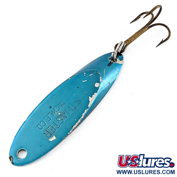 Vintage  Acme Kastmaster, 3/8oz blue/nickel fishing spoon #19140