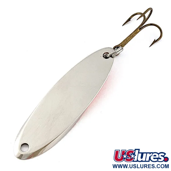 Vintage  Acme Kastmaster, 3/8oz nickel/orange fishing spoon #19159