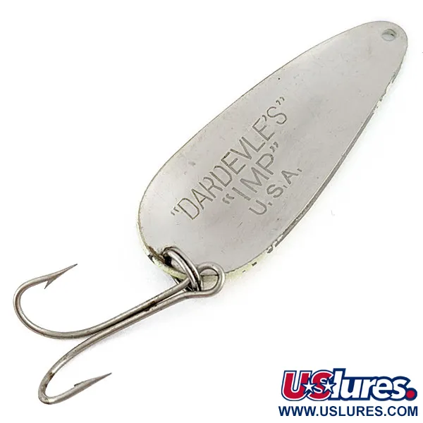 Vintage  Eppinger Dardevle Imp, 2/5oz Pearl fishing spoon #19165