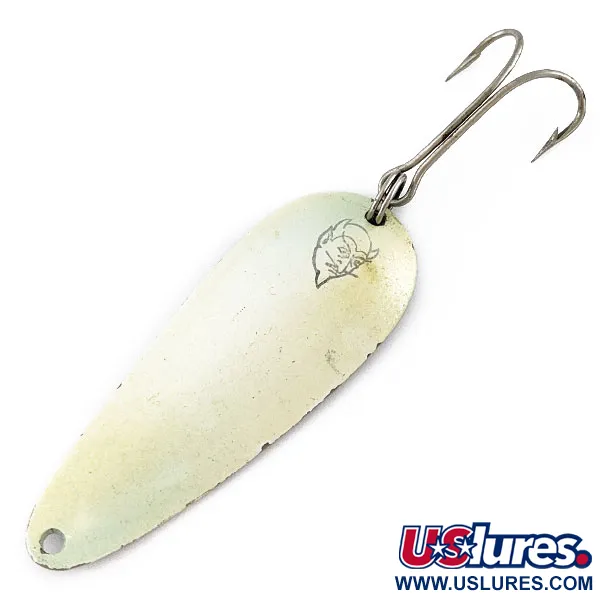Vintage  Eppinger Dardevle Imp, 2/5oz Pearl fishing spoon #19165