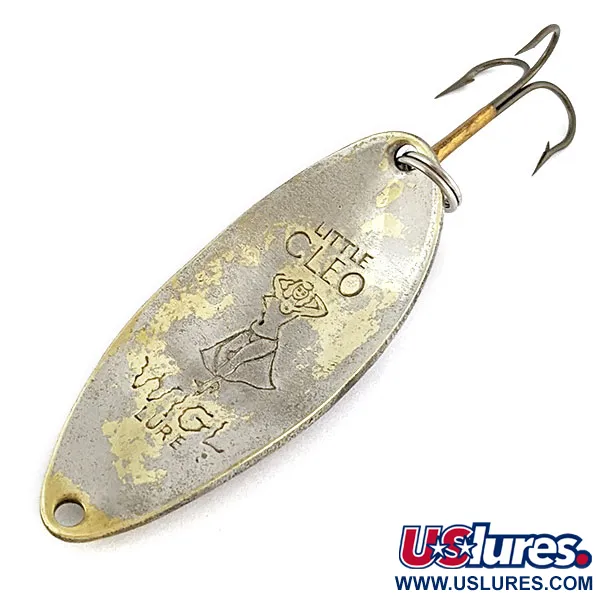 Vintage  Seneca Little Cleo (Hula Girl), 1/2oz nickel fishing spoon #19168