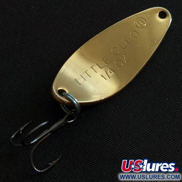Vintage   Acme Little Cleo, 1/4oz Fire tiger fishing spoon #19188
