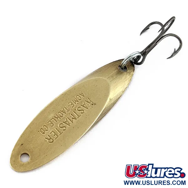 Vintage  Acme Kastmaster, 1/4oz brass fishing spoon #19197