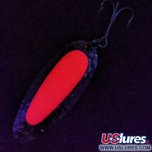 Vintage   Blue Fox Pixee UV, 1/2oz nickel/pink UV fishing spoon #19198