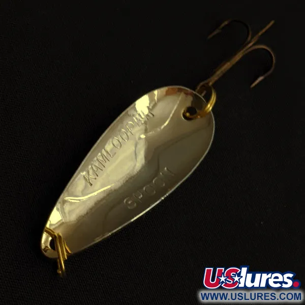 Vintage  Acme Kamlooper Spoon, 2/5oz gold/yellow/red fishing spoon #19201
