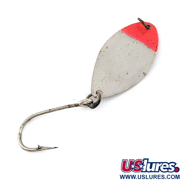 Vintage   Shoff's F.S.T. S-O​, 3/32oz nickel/red UV fishing spoon #19221