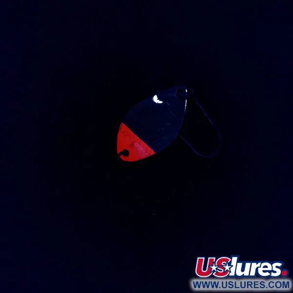 Vintage   Shoff's F.S.T. S-O​, 3/32oz nickel/red UV fishing spoon #19221