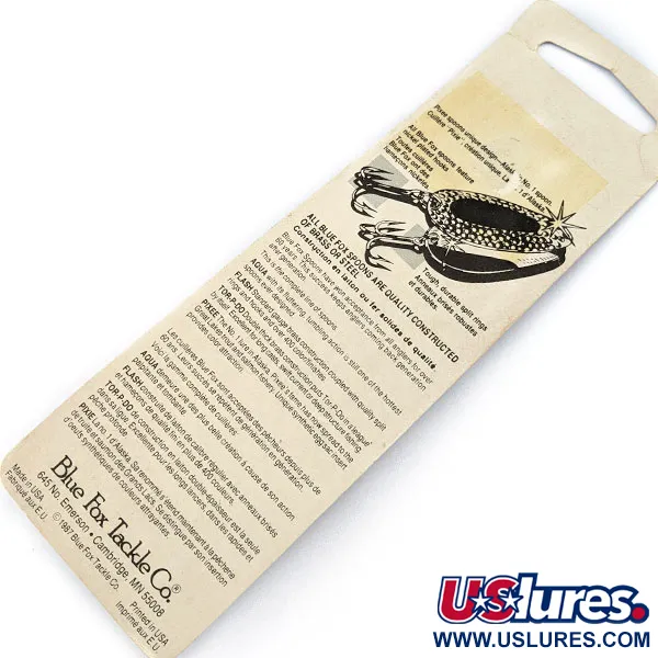   Blue Fox Pixee UV, 1/8oz nickel/green UV fishing spoon #19227