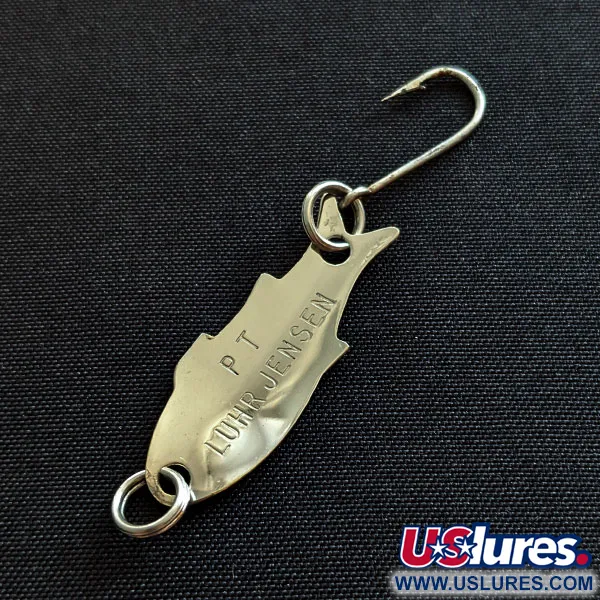 Vintage   Luhr Jensen PT, 3/64oz nickel fishing spoon #19242