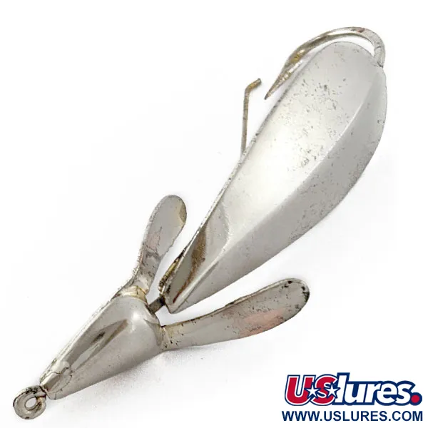 Vintage   Panther Martin Weed Wing, 2/5oz nickel fishing spoon #19249
