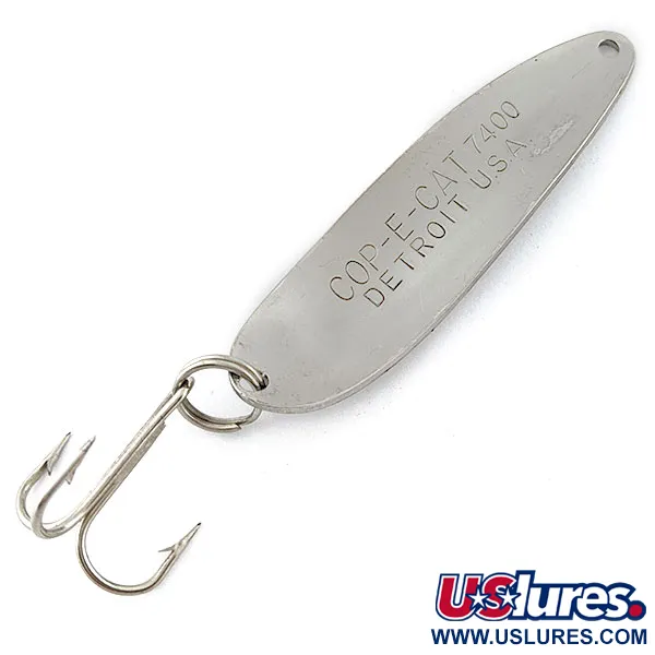 Vintage  Eppinger Dardevle Cop-E-Cat 7400 , 1/2oz 22 Nickel fishing spoon #19275