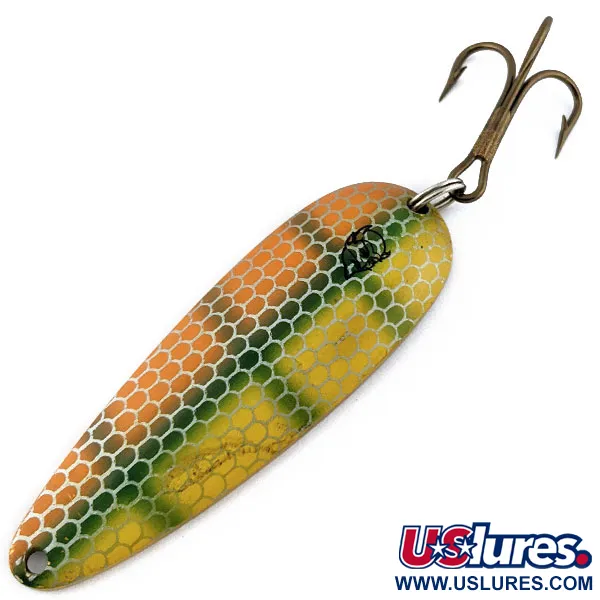 Vintage  Eppinger Rok’t Dardevle, 1 3/4oz Perch fishing spoon #19305