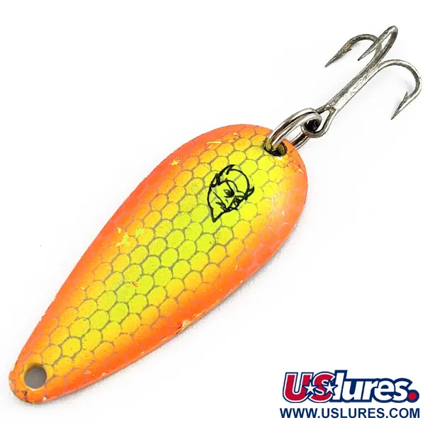 Vintage  Eppinger Dardevle Spinnie, 1/3oz Honeycomb splash fishing spoon #19319