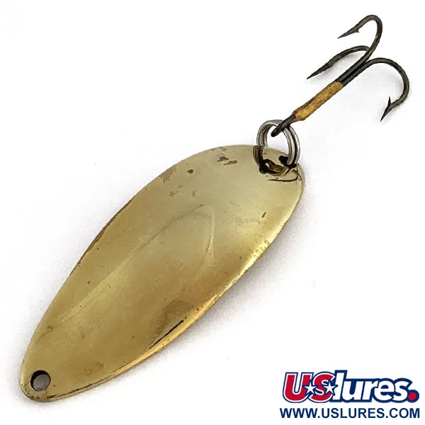 Vintage  Seneca Little Cleo (Hula Girl), 1/2oz gold fishing spoon #19325