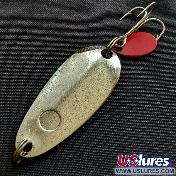 Vintage  Luhr Jensen Les Davis Hotrod, 3/16oz nickel fishing spoon #19326
