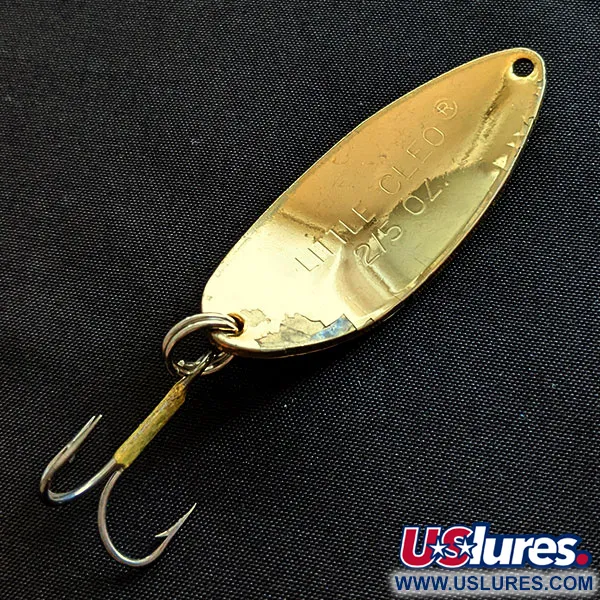 Vintage   Acme Little Cleo, 2/5oz gold fishing spoon #19340
