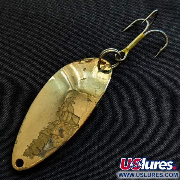 Vintage   Acme Little Cleo, 2/5oz gold fishing spoon #19340