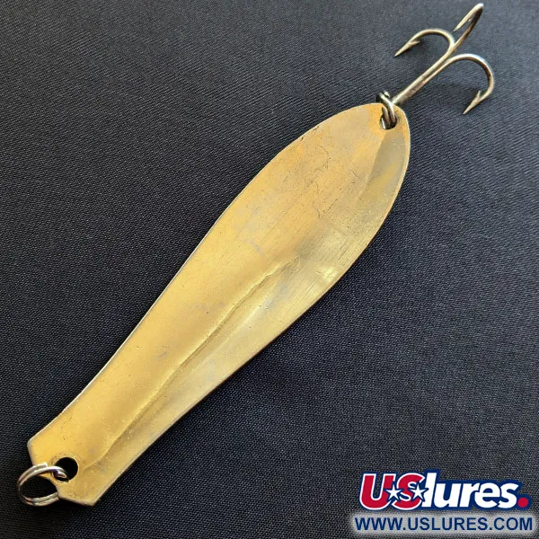 Vintage  Prescott Spinner Big Doctor 285, 1oz nickel/gold fishing spoon #19349