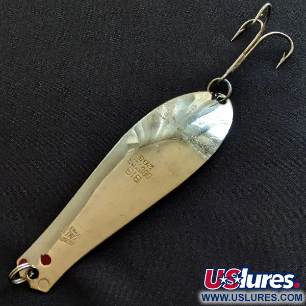 Vintage  Prescott Spinner Big Doctor 285, 1oz nickel/gold fishing spoon #19349