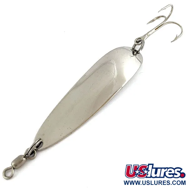 Vintage  Luhr Jensen Krocodile #5, 1oz nickel fishing spoon #19355