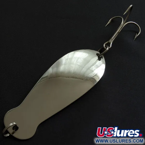 Vintage  K-B Bait K-B Spoon Superior 4, 1 1/3oz nickel fishing spoon #19367