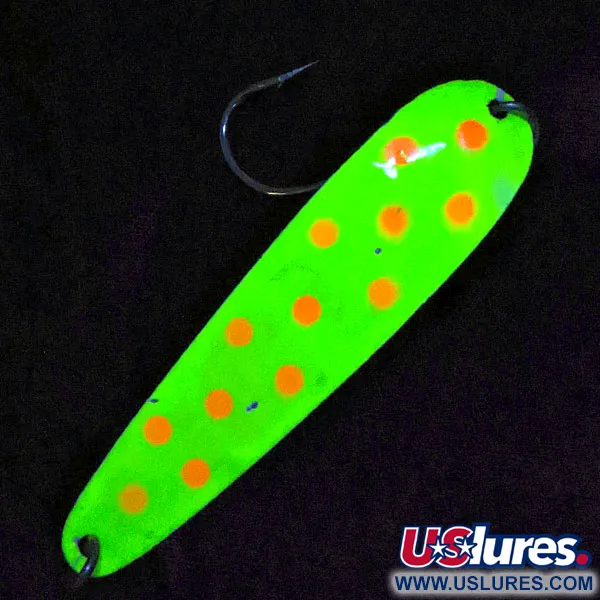 Vintage   Luhr Jensen Flutter 44 UV, 3/16oz  fishing spoon #19372