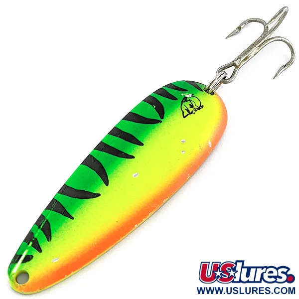 Vintage  Eppinger Rok’t Dardevle, 1 3/4oz Fire tiger fishing spoon #19376