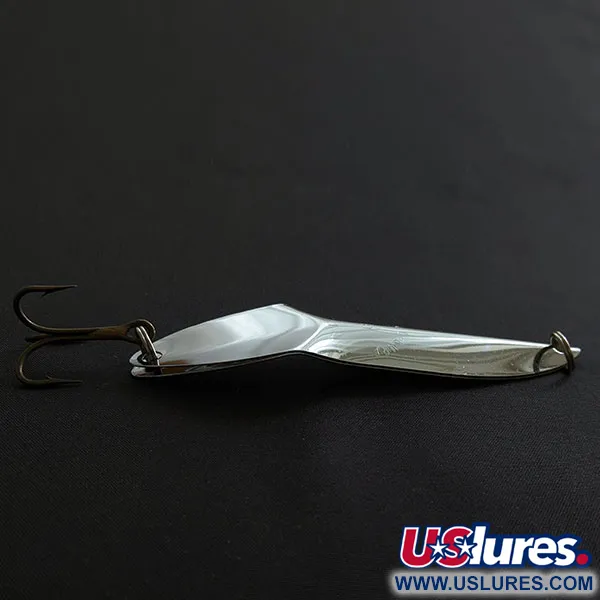 Vintage  Happiness Is bait Marek-L-Lure by H.i, 2/3oz nickel fishing spoon #19379