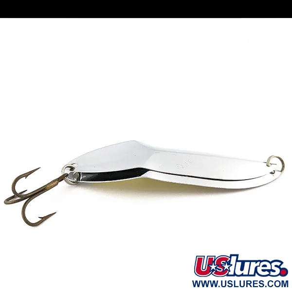 Vintage  Happiness Is bait Marek-L-Lure by H.i, 2/3oz nickel fishing spoon #19379