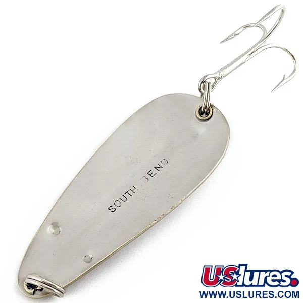 Vintage   South Bend, 3/5oz nickel fishing spoon #19380