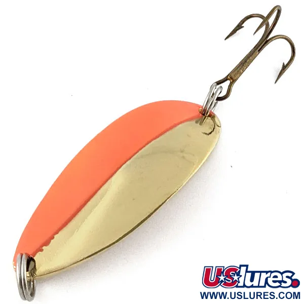 Vintage  Seneca Little Cleo (Hula Girl), 2/3oz gold/orange fishing spoon #19392