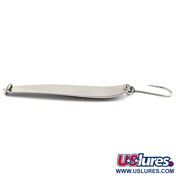 Vintage    Luhr Jensen Coyote spoon, 1/2oz black/white/nickel fishing spoon #19405