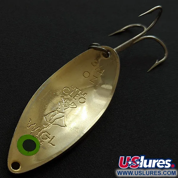 Vintage  Seneca Little Cleo (Hula Girl), 3/4oz gold fishing spoon #19417