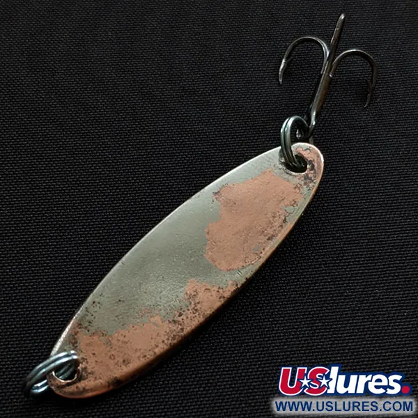 Vintage  Acme Kastmaster, 1/4oz nickel/blue/copper fishing spoon #19421