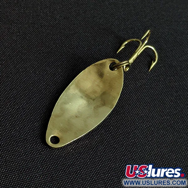 Vintage   Acme Little Cleo bubbles, 1/8oz gold fishing spoon #19434