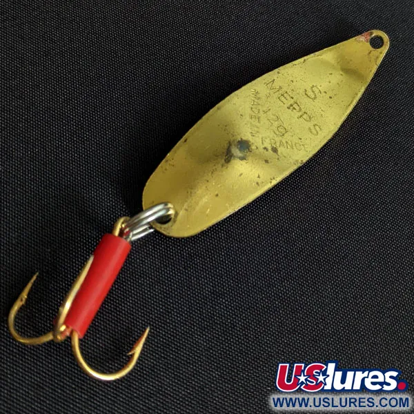 Vintage   Mepps Syclops 1, 2/5oz brass fishing spoon #19437