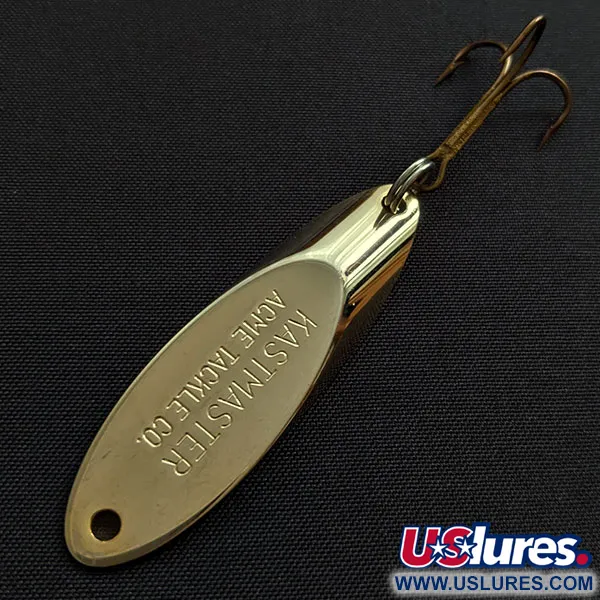 Vintage  Acme Kastmaster, 3/8oz gold fishing spoon #19442