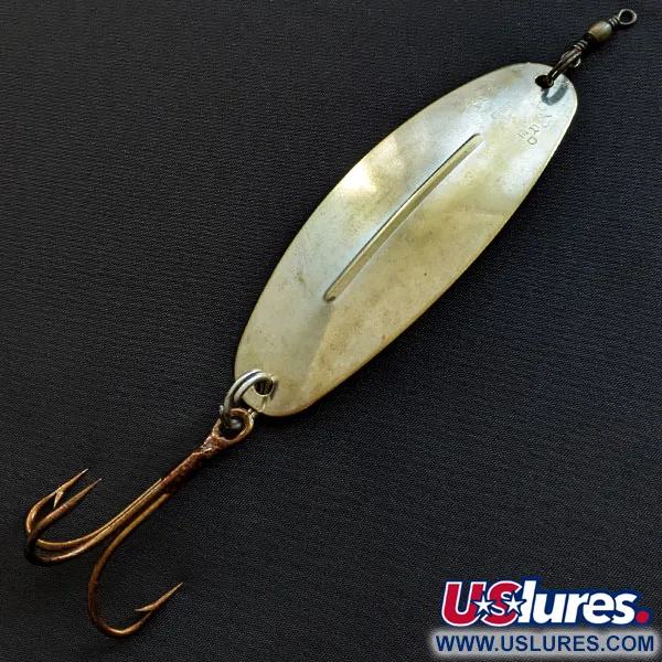 Vintage   Williams Wabler W70, 1oz brass fishing spoon #19467