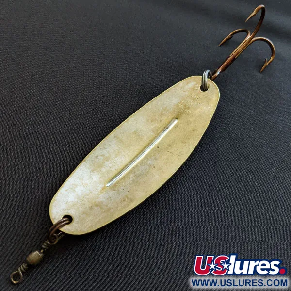 Vintage   Williams Wabler W70, 1oz brass fishing spoon #19467