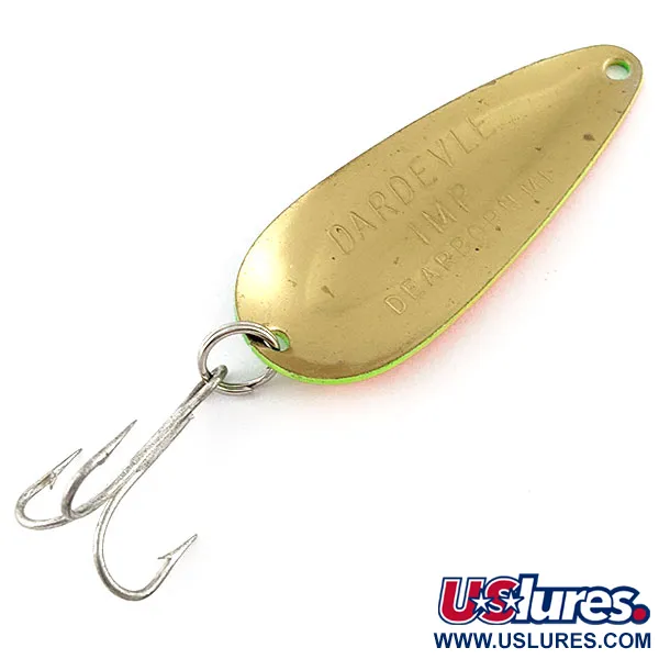 Vintage  Eppinger Dardevle  Imp, 2/5oz Fire tiger fishing spoon #19481