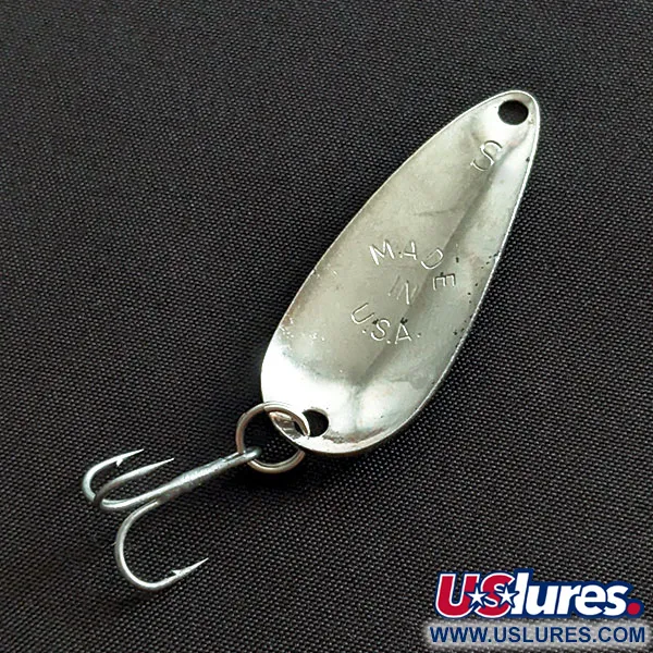Vintage   Worth Chippewa Steel Spoon, 3/16oz nickel fishing spoon #19484