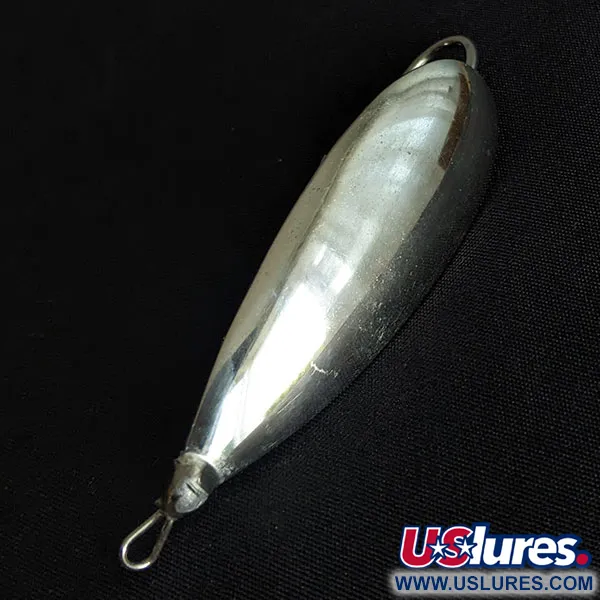 Vintage   Johnson Silver Minnow, 2/5oz silver fishing spoon #19490