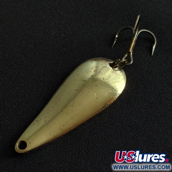 Vintage  Acme Whitney  Spinny, 1/3oz brass fishing spoon #19498