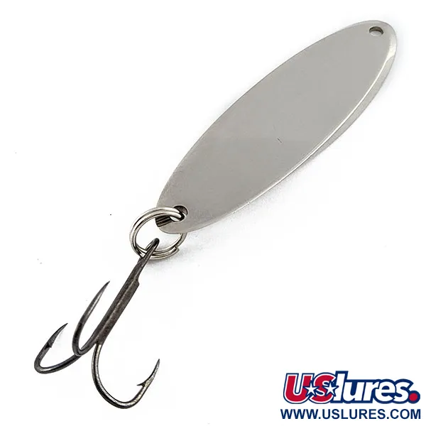 Vintage  Acme Kastmaster, 1oz nickel/green fishing spoon #19503