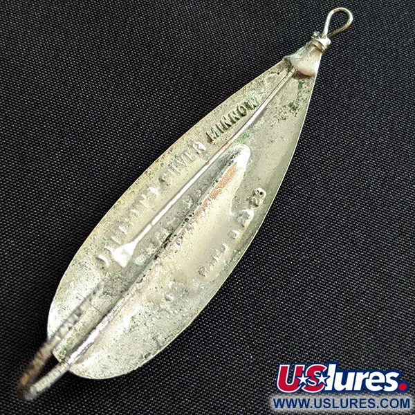 Vintage   Johnson Silver Minnow, 2/5oz silver fishing spoon #19538